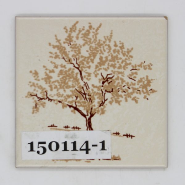 Ragno Italy 15x15cm beige braun strukturiert gewellt Dekor Baum<!---150114-1--->