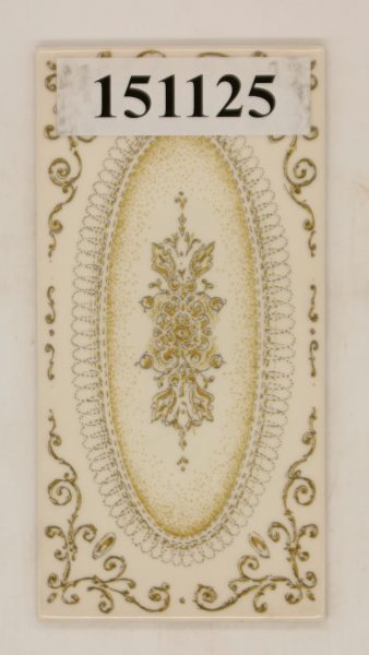 Italy 10x20cm creme weiß dekor <!---151125--->