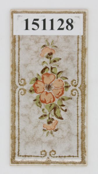 V&B 10x20cn 9,8×19,8cm Art.1331 Farbe A78 Dekor brauner rand<!---151128--->