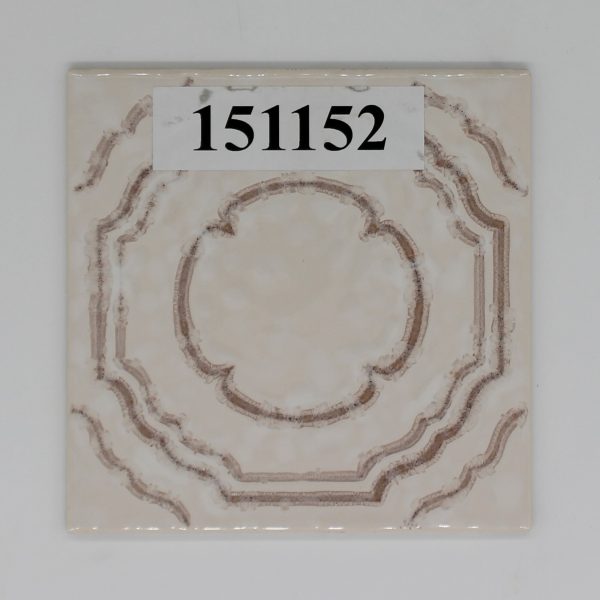 V&B 15x15cm Art.1101 Farbe C33 Nuance 4  creme geine weiß flecken Dekor <!---151152--->