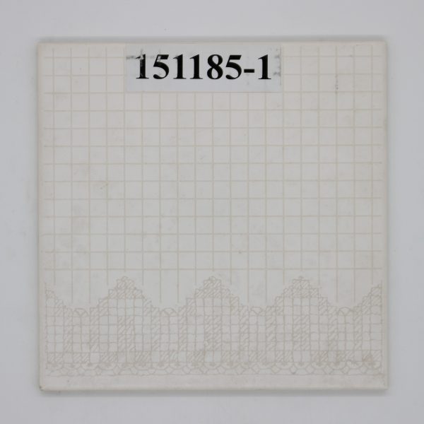 V&B 20x20cm Art.1171 Farbe P78 Nuance 45-2 Dekor 1 Seite weiß creme karo Muster<!---151185-1--->