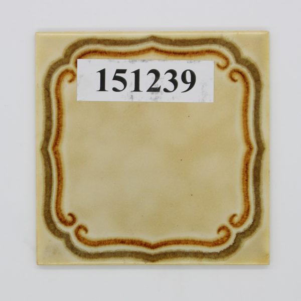 AWS Servais 15x15cm Art.118262 Jubiläum Dekor gelb grün orange Ranken<!---151239--->