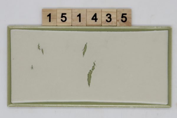 V&B 10x20cm 9,8×19,8cm   Art.1338 Maris moos Farbe D26 Nuance 60 weiß grün<!---151435--->