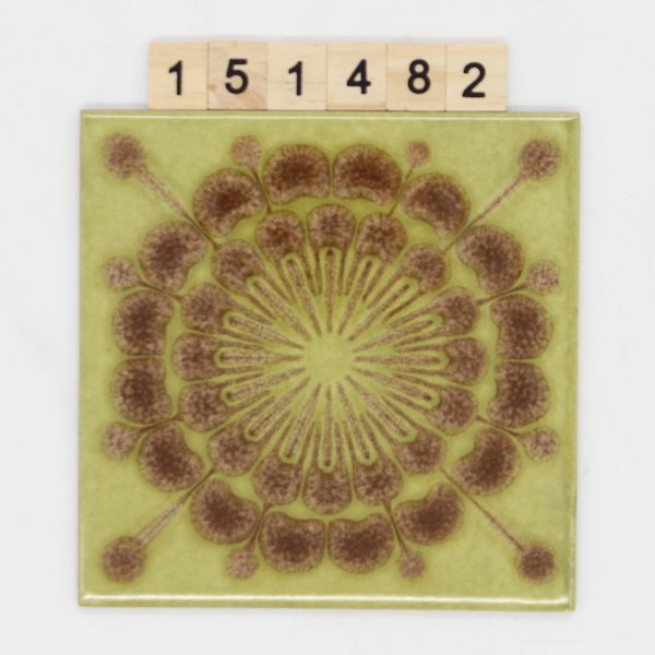 Alcora Spain 15x15cm Dekor grün <!---151482--->