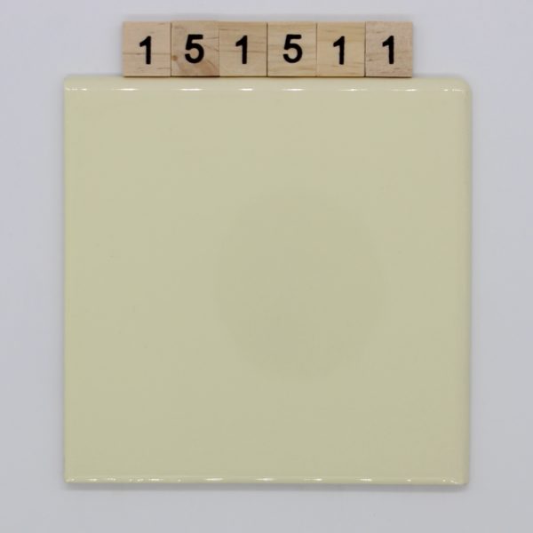 V&B 15x15cm Elfenbein 2x abgerundet<!---151511--->