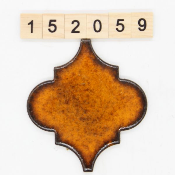 JasbaMosaik Artikel 1305 Farbe 4515 Herzform orange/braun 9,8×10,8cm 10x10cm<!---152059--->