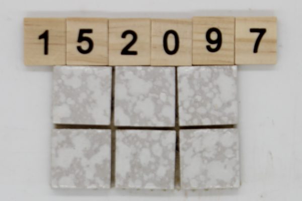 H.u.H.Mosaik Artikel KDD-25 weiß/grau 2,5×2,5cm<!---152097--->