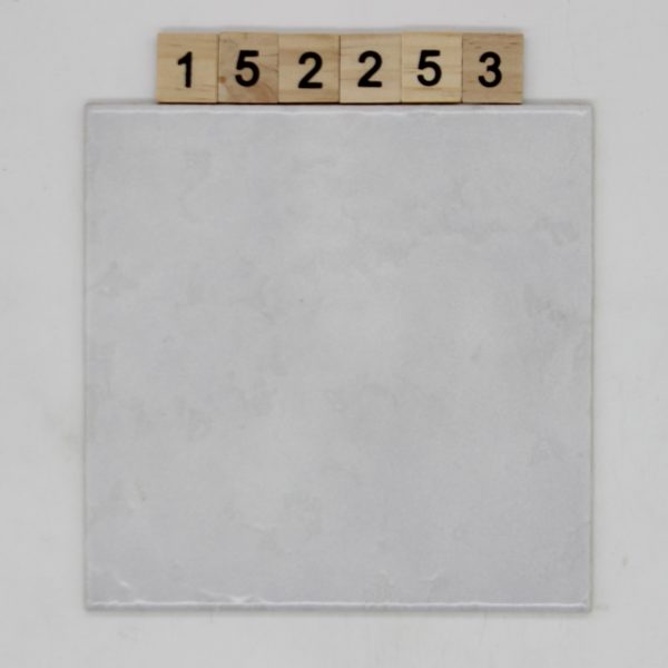 AWS Artikel 131036 Farbe OPO weiß marmoriert 14,9×14,9cm 15x15cm<!---152253--->