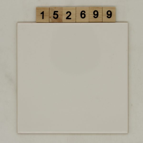 Novoker Farbe weiß glänzend 15x15cm<!---152699--->