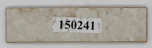 6,3x25cm Italy Steingut Riemchen creme baun geflammt<!---150241--->