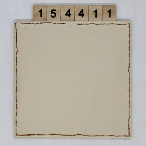 Wessel Dekor Farbe beige gewellt mit braunem Rand 15,1×15,1cm 15x15cm<!---154411--->