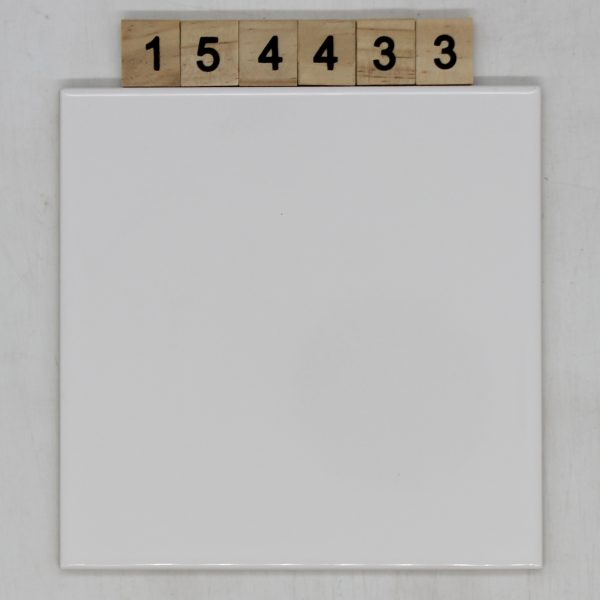 Kermos Artikel 294868 Nuance NF841 Farbe weiß glänzend 14,7×14,7cm 15x15cm<!---154433--->