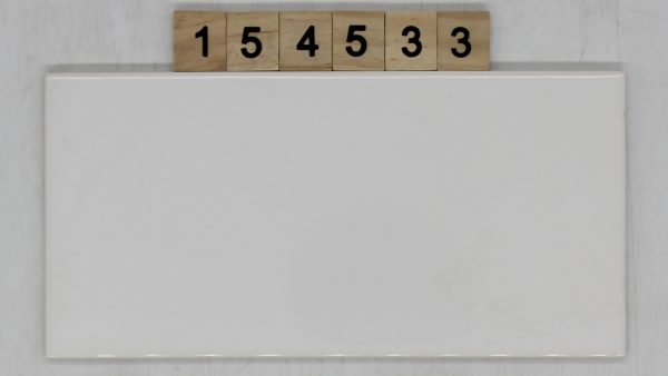 V&B Villeroy und Boch Artikel 1331 Farbe 105 Nuance 45 weiß glänzend 9,8×19,8cm 10x20cm<!---154533--->