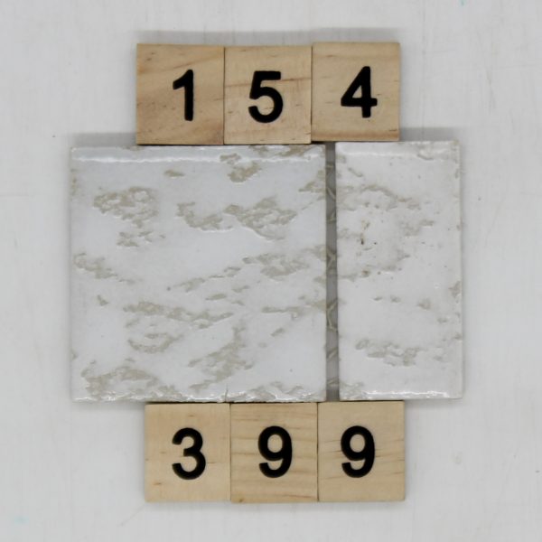 EuroKeram Mosaik Artikel MTC-250 Farbe weiß marmoriert 2,5×5,2cm/5,2×5,2cm<!---154399--->