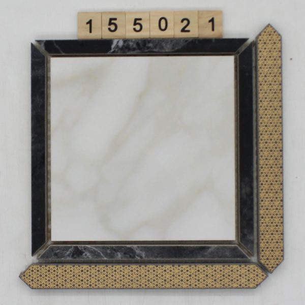 Unbekannt Art. 2041 Dekor Farbe ZN2P weiß/schwarz/gold Nuance 45V 19,8×19,8cm 20x20cm<!---155021--->