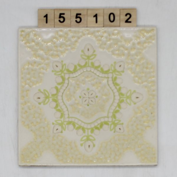 AWS Servais Art. Dekor Blumen Farbe gelb/grün 15x15cm<!---155102--->