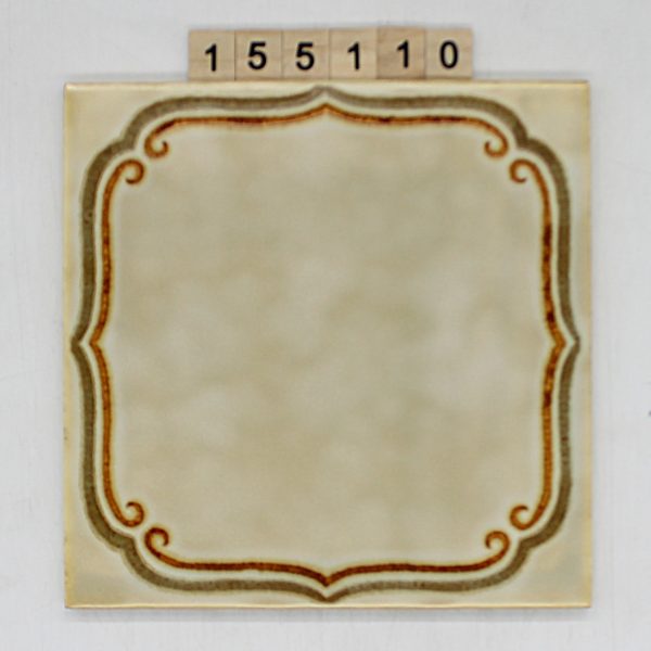 AWS Servais Art. Dekor ‚Jubiläum‘ Farbe beige marmoriert mit Rand 19,7×19,7cm 20x20cm<!---155110--->