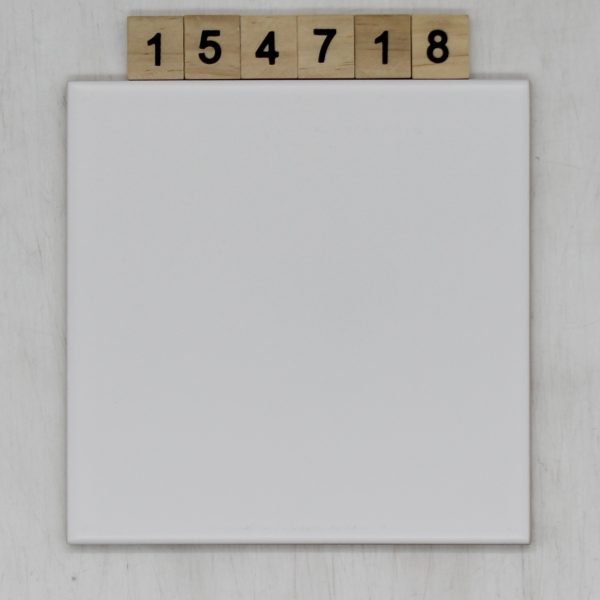 EURO-CERAM Farbe weiß 14,6×14,6cm 15x15cm<!---154718--->