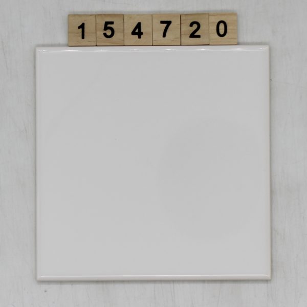 Keramika Hoß Farbe weiß glänzend 14,9×14,9cm 15x15cm<!---154720--->