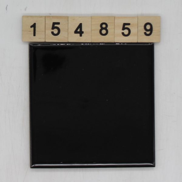 Kermos Mosaik Artikel 316291 Farbe VA6 schwarz glänzend 9,7×9,7cm 10x10cm<!---154859--->